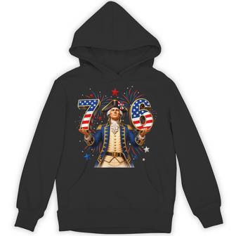 67 76 George Washington Six Seven Patriotic 4Th July Hoodie - Thegiftio UK