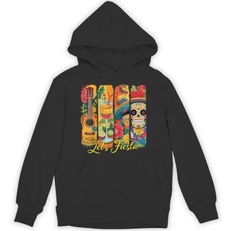 Cinco De Mayo Let's Fiesta Sombrero Hat Guitar Men Hoodie - Monsterry
