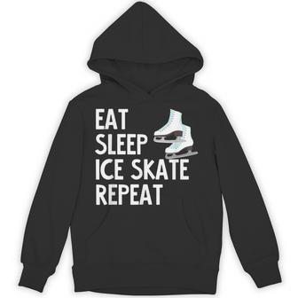 Eatleep Icekate Repeat フィギュアスケート パーカー - Kawaiitshirt