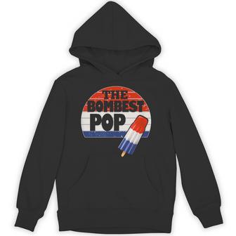 Fathers Day Cool Dad Bombest Pop Retro 80S Dad Hoodie - Monsterry