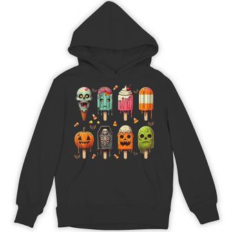 Popsicle Summer Horror Halloween Ice Cream Summerween Hoodie - Thegiftio UK