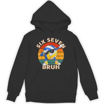 Volleyball 67 Six Seven Bruh Meme Dab Retro Game Day Hoodie - Monsterry