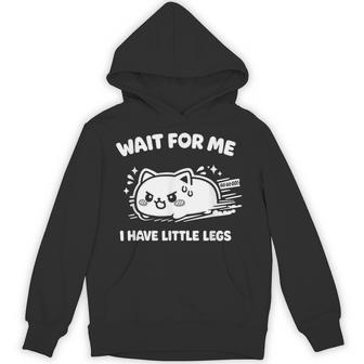 Wait For Me I Have Little Legs Cute Running Cat Hoodie - Monsterry