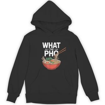 What The Pho こぼれる麺のユーモア パーカー - Kawaiitshirt