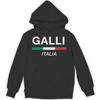 Galli イタリア製 ファミリーネーム イタリア 国旗 長袖tシャツ パーカー - Kawaiitshirt