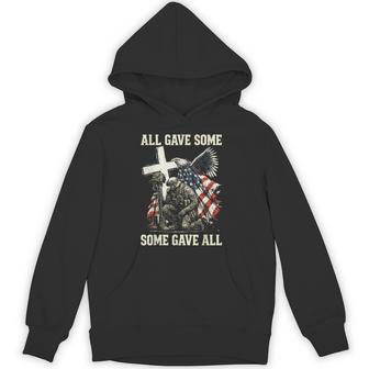 All Gave Some Some Gave All Patriotic Veteran Hoodie - Thegiftio UK
