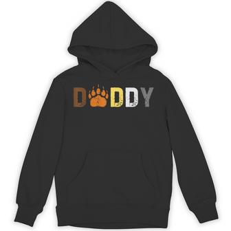 Gay Daddy Bear Pride Subtle Retro Style Hoodie - Thegiftio UK
