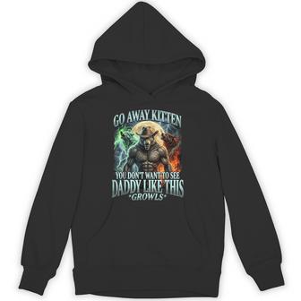 Go Away Kitten Alpha Wolf Bootleg Daddy Sigma Wolf Hoodie - Thegiftio UK