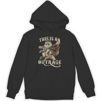 Goddammit Donut This Is An Outrage Princess Cat Meme Hoodie - Thegiftio UK