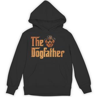 Golden The Dogfather Golden Retriever Dog Dad Owners Lover Hoodie - Thegiftio UK