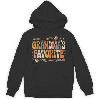 Grandmas Favorite Grandparent Grandchild Vintage Humor Hoodie - Thegiftio UK