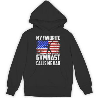 Gymnast Dad Gymnastics Daughter Fathers Day From Kid Hoodie - Thegiftio UK