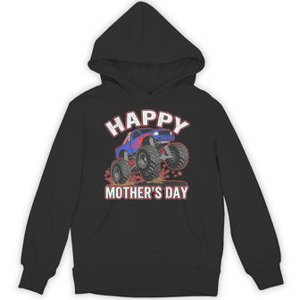 Happy For Boys Toddler Monster Truck Hoodie - Thegiftio UK