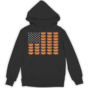 Hot Dog American Flag July 4Th Patriotic Summer Bbq Hoodie - Thegiftio UK