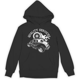 Hot Rodervice クラシック オールドアメリカンカー 自動車ガレージ パーカー - Kawaiitshirt