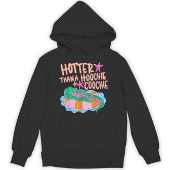 Hotter Than A Hoochie Coochie Summer Fun For Gator Lovers Hoodie - Thegiftio UK