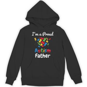 I'm A Proud Autism Father Dad Heart Hoodie - Monsterry