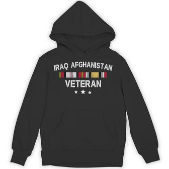 Iraq Afghanistan Veteran Pride Service Ribbon Hoodie - Thegiftio UK