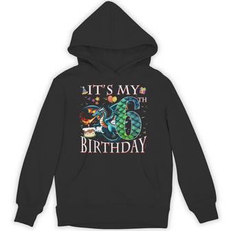 It's My 6Th Birthday Dragon Party Dragon Lover 6 Years Old Hoodie - Thegiftio UK
