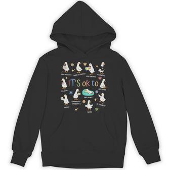 It’S Ok To Be Different Autism Goose Hoodie - Thegiftio UK