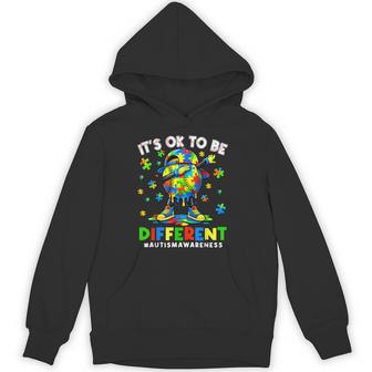 It's Ok To Be Different Baseball Dabbing Autism Awareness Hoodie - Thegiftio UK