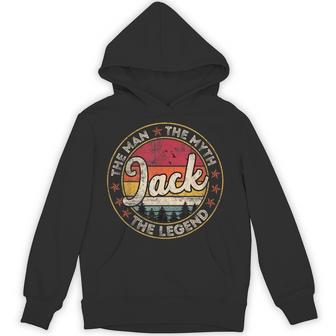 Jack The Man The Myth The Legend Personalized Name Hoodie - Thegiftio UK