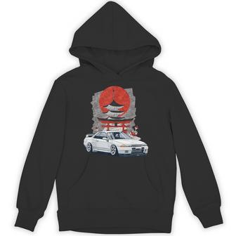 Jdm スカイライン 32 カーチューニング 日本 神社 ドリフト パーカー - Kawaiitshirt