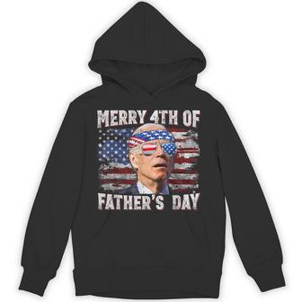Joe Biden Merry 4Th Of Fathers Day Fourth Of July Hoodie | Seseable UK
