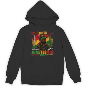 Junenth Is My Independence Day Black King Fathers Day Men Hoodie | Seseable UK