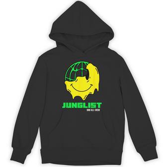 Junglist ドラムとベース Dnb スマイリー パーカー - Kawaiitshirt