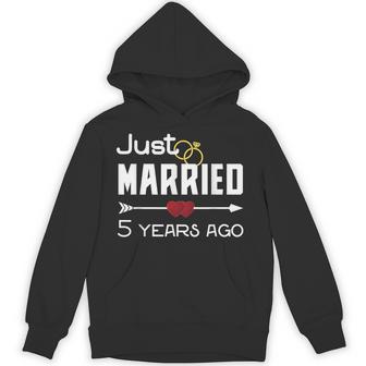 Just Married 5年前シャツ 結婚5周年記念 パーカー - Kawaiitshirt