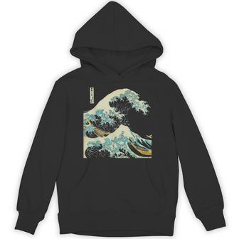 Katsushika Hokusai The Great Wave Off Kanagawa パーカー - Kawaiitshirt
