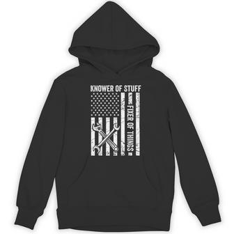 Knower Of Stuff Fixer Of Things Mechanic Dad Fathers Day Hoodie - Monsterry UK