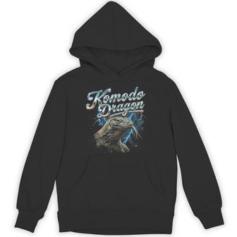 Komodo Dragon Vintage 90S Retro 80'S Komodo Dragon Hoodie - Thegiftio UK