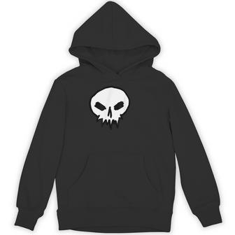 Thekull スカルシャツ ゴスデザイン パンク パーカー - Kawaiitshirt