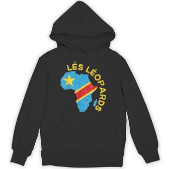 Leopards African Map Of Dr Congo Hoodie - Thegiftio UK