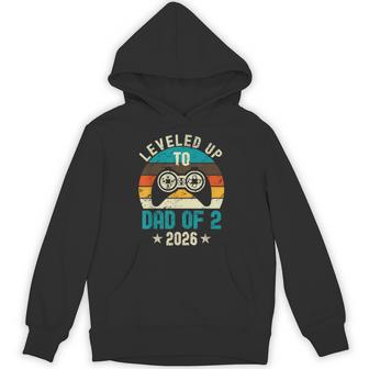I Leveled Up To Dad Of 2 2026 Promoted To Soon To Be Father Hoodie - Thegiftio UK