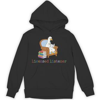 Licensed Listener Goose Counselor Graduation Mental Health Hoodie - Thegiftio UK