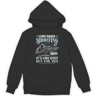 Long-Range Shooting Its Like Golf But For Sniper Soldier Hoodie - Thegiftio UK