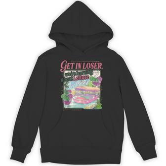 Get In Loser We're Learning About Lettuce Retro Boat Hoodie - Thegiftio UK
