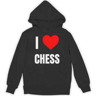 I Love Chess ハートギフト メンズ レディース キッズ アパレル 服 パーカー - Kawaiitshirt