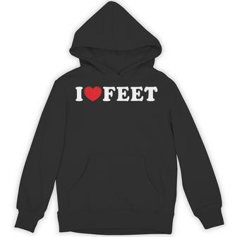 I Love Feet I Heart Feet Hoodie - Monsterry