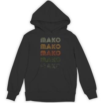 Love Heart Mako グランジ ビンテージスタイル ブラック マコ パーカー - Kawaiitshirt