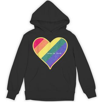 Love Is Love レインボーハート パーカー - Kawaiitshirt
