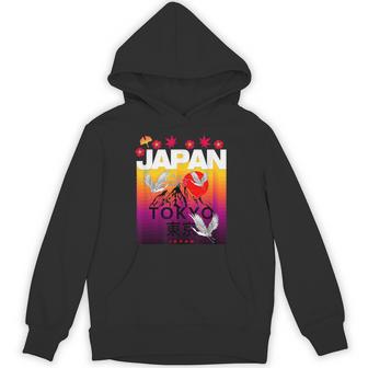 I Love Japan Culture Cool Japanunset Red-Crowned Crane パーカー - Kawaiitshirt