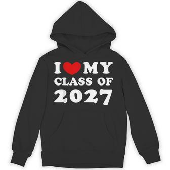 I Love My Class Of 2027 私は2027年のクラスが大好きで、2027年のクラスが好きです パーカー - Kawaiitshirt
