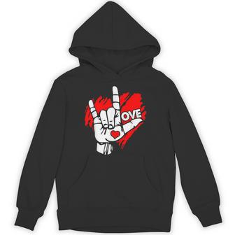 I Love You 手話 Asl Peak Languages パーカー - Kawaiitshirt