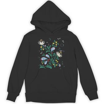 Magic Fish ファニー フィッシング フローラル ヴィンテージ ウクライナ ヴィシバンカ パーカー - Kawaiitshirt