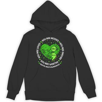 You Matter You Are Enough Semicolon Mental Health Awareness Hoodie - Thegiftio UK