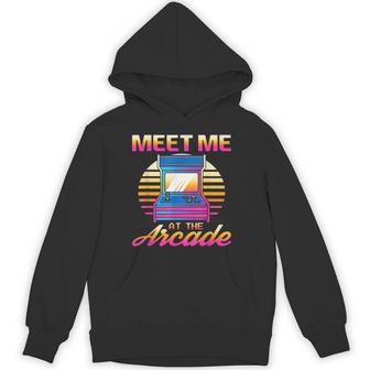 Meet Me At The Arcade Gameraporwave レトロビデオゲーム ゲーマービデオゲーム パーカー - Kawaiitshirt